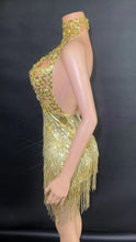 Miley  Diamond Sequin Fringe Metallic Mini Dress - 4 Colors