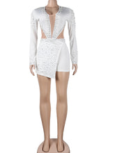 Amy Rhinestone & pearls Romper - 4 Colors