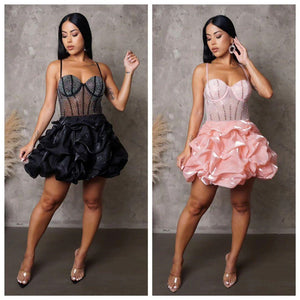 Pixie Fluffy Mini Dress - 4 Colors