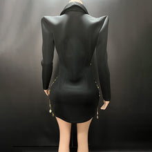 Lolita Pearl Diamond Blazer Dress - 7 Colors