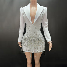 Lolita Pearl Diamond Blazer Dress - 7 Colors