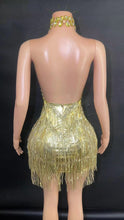 Miley  Diamond Sequin Fringe Metallic Mini Dress - 4 Colors