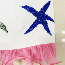 Ariella StarFish Rhinestoned Mini Dress