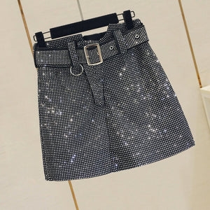 Sisi Rhinestone Mini Skirt - 8 Colors