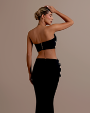 Silver Lily # 2 Bandage Top & Skirt Set - Black