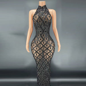 Anika Diamante Rhinestone Dress - 4 Colors