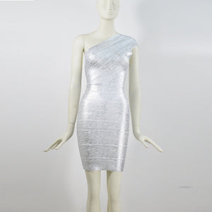 Elena Metallic Bandage Dress - 2 Colors