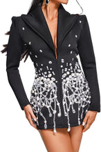 Lolita Pearl Diamond Blazer Dress - 7 Colors