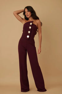 Belinda Strapless Jumpsuit - 10 Colors