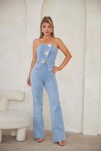 Alexandra Denim Jumpsuit - 3 Colors