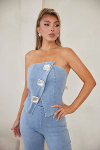 Alexandra Denim Jumpsuit - 3 Colors