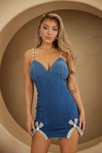 Galilea Rhinestone Denim Dress - 3 Colors