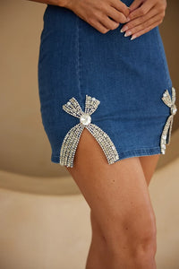 Galilea Rhinestone Denim Dress - 3 Colors