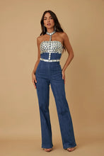 Aaliyah Denim Diamond Jumpsuit - 4 Colors