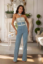 Aaliyah Denim Diamond Jumpsuit - 4 Colors