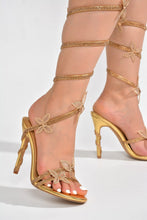 Fantasy Butterfly High Heels - Gold