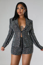 Alessandra Rhinestone Blazer/Short Set