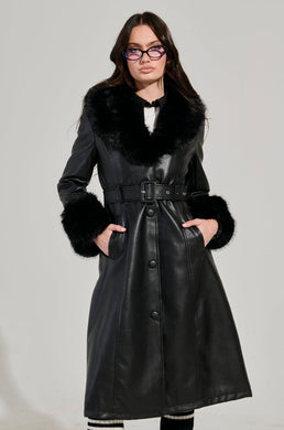 KAYA FUR TRIM TRENCH