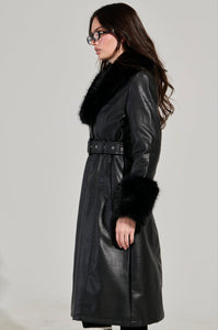 KAYA FUR TRIM TRENCH