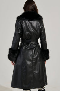 KAYA FUR TRIM TRENCH