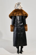 SIREN FUR TRIM TRENCH COAT