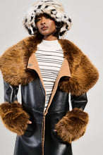 SIREN FUR TRIM TRENCH COAT