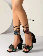 Lily Butterfly Chunky Heels - 5 Colors