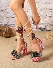 Lily Butterfly Chunky Heels - 5 Colors