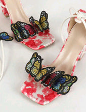 Lily Butterfly Chunky Heels - 5 Colors