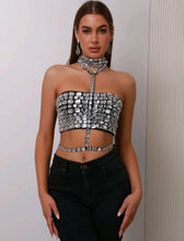 Kennie Rhinestone Bandage Crop Top - 3 Colors