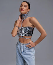 Kennie Rhinestone Bandage Crop Top - 3 Colors