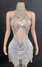 Miley  Diamond Sequin Fringe Metallic Mini Dress - 4 Colors