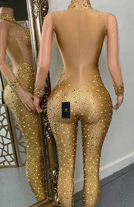 Kelly Rhinestone Diamante Jumpsuit - 3 Colors