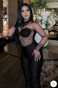 Kelly Rhinestone Diamante Jumpsuit - 3 Colors