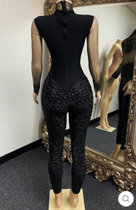 Kelly Rhinestone Diamante Jumpsuit - 3 Colors