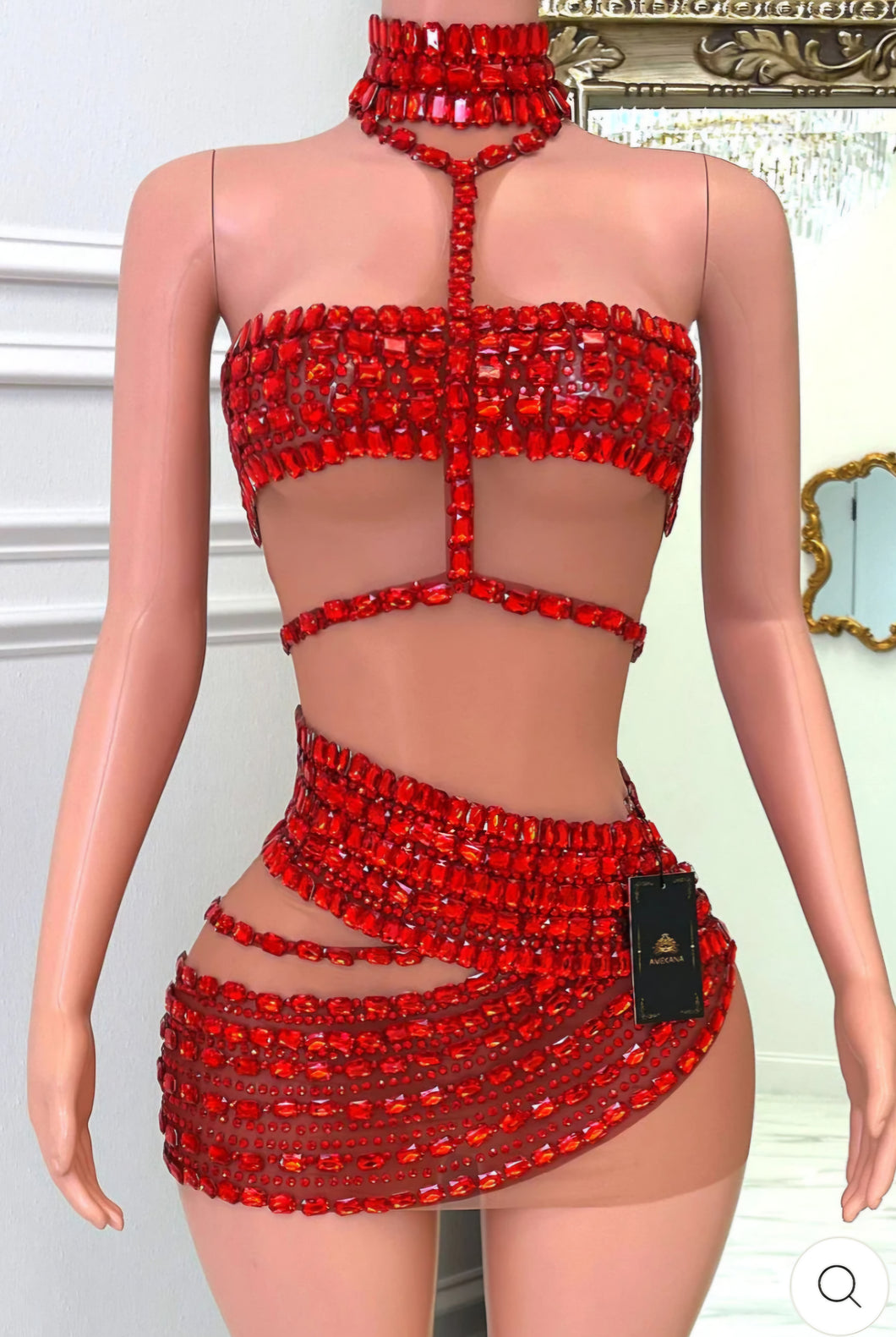 Shakira Diamante Mini Dress - 4 Colors