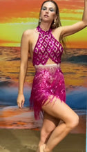 Miley  Diamond Sequin Fringe Metallic Mini Dress - 5 Colors