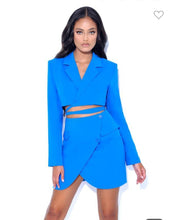 Deanna Two Piece Set Crop Blazer & Skirt