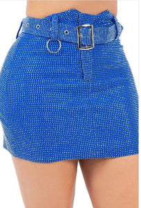 Sisi Rhinestone Mini Skirt - 8 Colors