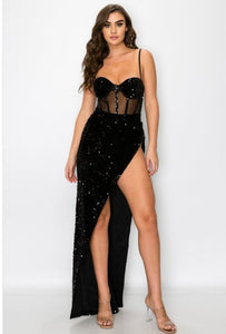 Mariah Sequin Maxi Dress - 9 Colors