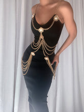 Angelique Bandage Chains Maxi Dress - Black