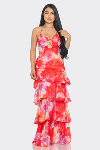 Daysi Floral Chiffon Maxi Dress - 2 Colors