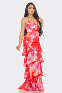 Daysi Floral Chiffon Maxi Dress - 2 Colors