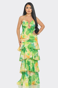 Daysi Floral Chiffon Maxi Dress - 2 Colors