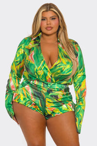 Mahana Short & Bodysuit Set - 3 Colors *PLUS-SIZE*