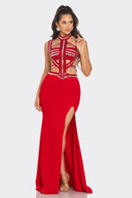 Monet Jewel Maxi Dress - Red