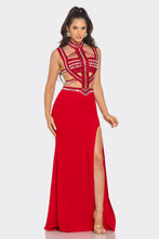 Monet Jewel Maxi Dress - Red