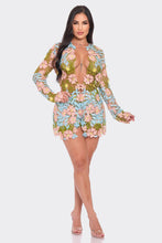 Rosalia Lace Floral 2 Piece Set Short & Blazer - Multi (Restock) *PLUS SIZE* Available