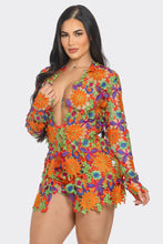 Rosalia Floral Lace 2 Piece Set Short & Blazer - Multi