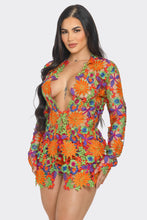 Rosalia Floral Lace 2 Piece Set Short & Blazer - Multi